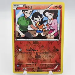 Tepig 25/113 2013 Lightly Played LP Reverse Holo Rare Legendary Treasures Card - Image 1