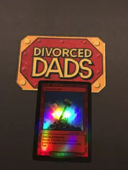 Divorced Dads Court of Chaos Old Hammer - Tool Card HOLO V1 MISPRINT - Image 1