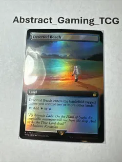 MTG - Deserted Beach - *FOIL* - (WHO #488/1208) - Doctor Who - NM Pack Fresh! - Image 1