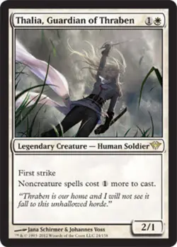 Thalia, Guardian of Thraben - Foil LP, English MTG Dark Ascension - Image 1