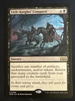 1x Lich-Knights' Conquest (96) Wilds of Eldraine LP MTG Magic x1 MKE - Image 1