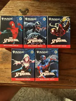 Sdcc 2025 Magic The Gathering MTG Marvel Spider-Man Welcome Deck Complete Set - Image 1