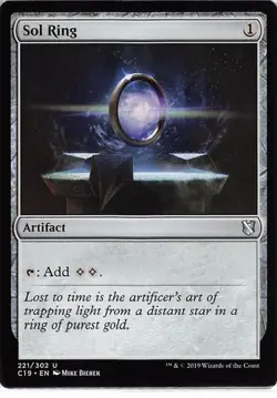 MTG ~ Sol Ring ~ Commander 2019 ~ Near Mint - Image 1