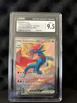 CGC 9.5 Salamence ex 187/159 Pokemon Journey Together Special Illustration Alt - Image 1
