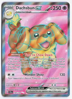 Dachsbun ex 160/142 SV07: Stellar Crown Ultra Rare NM Pokemon TCG - Image 1
