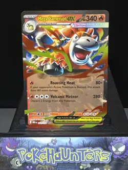 Pokemon Card Mega Camerupt EX 022/132 Double Rare Mega Evolution Base Set NM - Image 1