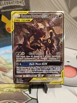 Pokemon TCG Umbreon & Darkrai GX Black Star Promo Tag Team SM241 Near Mint - Image 1