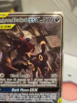 Pokemon TCG Umbreon & Darkrai GX Black Star Promo Tag Team SM241 Near Mint - Image 2