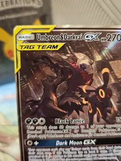 Pokemon TCG Umbreon & Darkrai GX Black Star Promo Tag Team SM241 Near Mint - Image 3