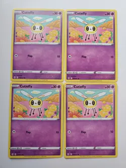 CUTIEFLY x4 Playset 078/203 Evolving Skies Pokemon 2021 Non Holo - NMT - Image 1