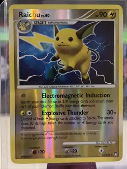 Pokemon Raichu 15/123 Reverse Holo Rare Mysterious Treasures LP/NM - Image 1