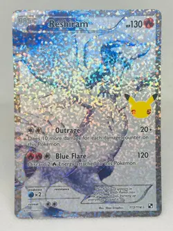 Reshiram 113/114 Full Art Celebrations Pokemon TCG Classic Collection - Image 1