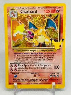 Charizard Holo 4/102 Celebrations Classic Collection 25th Anniversary Pokemon - Image 1