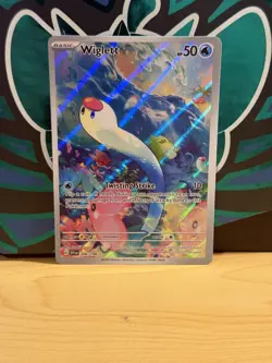 Pokemon TCG - Wiglett 206/198 Illustration Rare Scarlet & Violet Base Set NM - Image 1