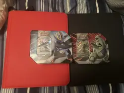 Pokemon TCG SEALED Tyranitar & Empoleon V Strikers Tin 6 Packs Of Evolving Skies - Image 1