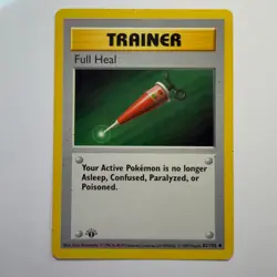 Pokemon TCG Full Heal Trainer 1st Edition Shadowless Base Set 82/102 WOTC - Image 1