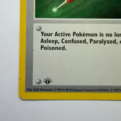 Pokemon TCG Full Heal Trainer 1st Edition Shadowless Base Set 82/102 WOTC - Image 5