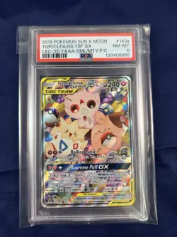 Pokemon PSA Togepi & Cleffa & Igglybuff GX 143a/236 Tag Team Alt Art PSA 8 - Image 2