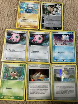 Pokemon EX Crystal Guardians Lot (8 Cards) Meditite Nuzleaf Jigglypuff NM - Image 1