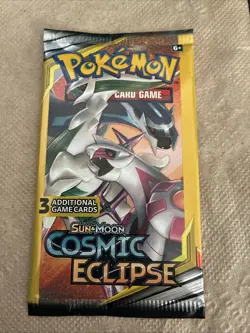 Pokemon Sun & Moon Cosmic Eclipse 3 Card Mini Booster Pack - Image 1