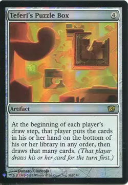 Magic The Gathering MTG Mystery Pack Foil Card Teferi's Puzzle Box - Image 1