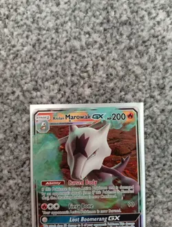 Pokemon Alolan Marowak GX SM187 Holo Black Star Promo Card - Image 2