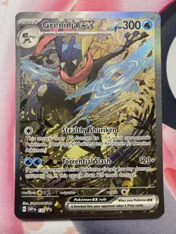 Pokemon TCG Greninja EX 132 Shrouded Fable Special Illustration Promo Card NM - Image 1
