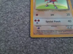 Pokemon TCG Trading Card Game Base Set Hitmonchan Holo 7/102 - Image 4