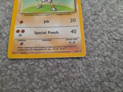 Pokemon TCG Trading Card Game Base Set Hitmonchan Holo 7/102 - Image 5