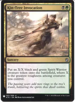 Magic The Gathering MTG Mystery Pack Card Kin-Tree Invocation - Image 1