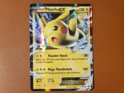 Pikachu EX XY174 Black Star Promos Holo Pokemon Card TCG NM Miscut OC - Image 1