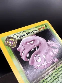 Dark Weezing 14/82 Team Rocket Set Holo Rare Vintage WOTC Pokemon Card - Image 5