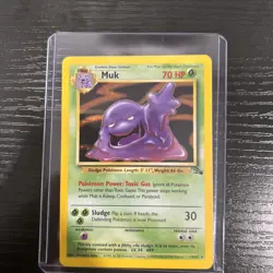 🔥 Muk 13/62 🔥 Original Holo Rare Fossil Set Pokemon Card WOTC TCG 1999 - Image 1