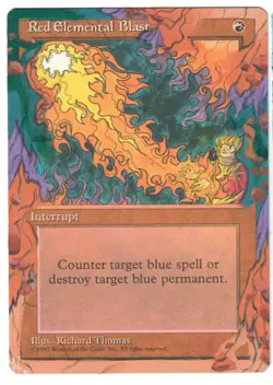 Red Elemental Blast Altered Full Art MTG Magic Commander cEDH Red Instant Border - Image 1