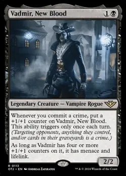 Vadmir, New Blood (113) Outlaws of Thunder Junction OTJ MTG Magic - Image 1