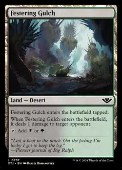 Festering Gulch (257) Outlaws of Thunder Junction OTJ MTG Magic - Image 1