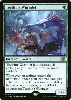 Teething Wurmlet (192) The Brothers' War BRO MTG Magic - Image 1