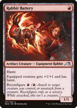 Rabbit Battery (157) Kamigawa: Neon Dynasty NEO MTG Magic - Image 1