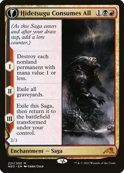 Hidetsugu Consumes All // Vessel of the All-Consuming Kamigawa: Neon Dynasty MTG - Image 1