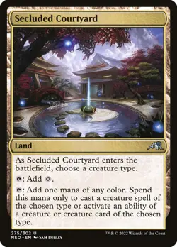 Secluded Courtyard (275) Kamigawa: Neon Dynasty NEO MTG Magic - Image 1