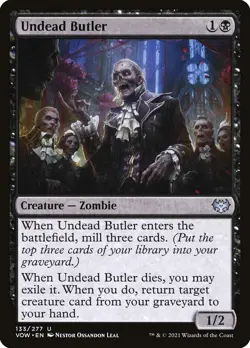 Undead Butler (133) Innistrad: Crimson Vow VOW MTG Magic - Image 1