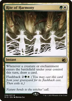Rite of Harmony (236) Innistrad: Midnight Hunt MID MTG Magic - Image 1