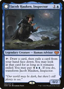Jacob Hauken, Inspector // Hauken's Insight (065) Innistrad: Crimson Vow VOW MTG - Image 1