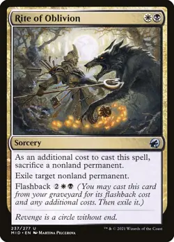 Rite of Oblivion (237) Innistrad: Midnight Hunt MID MTG Magic - Image 1