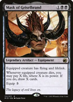 Mask of Griselbrand (111) Innistrad: Midnight Hunt MID MTG Magic - Image 1