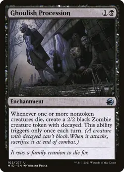 Ghoulish Procession (102) Innistrad: Midnight Hunt MID MTG Magic - Image 1