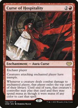 Curse of Hospitality (152) Innistrad: Crimson Vow VOW MTG Magic - Image 1
