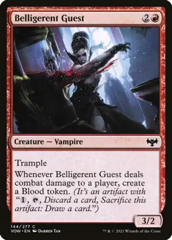Belligerent Guest (144) Innistrad: Crimson Vow VOW MTG Magic - Image 1