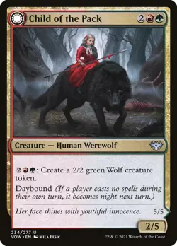 Child of the Pack // Savage Packmate (234) Innistrad: Crimson Vow VOW MTG Magic - Image 1