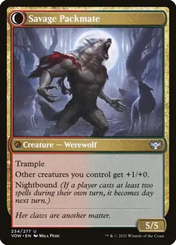 Child of the Pack // Savage Packmate (234) Innistrad: Crimson Vow VOW MTG Magic - Image 2
